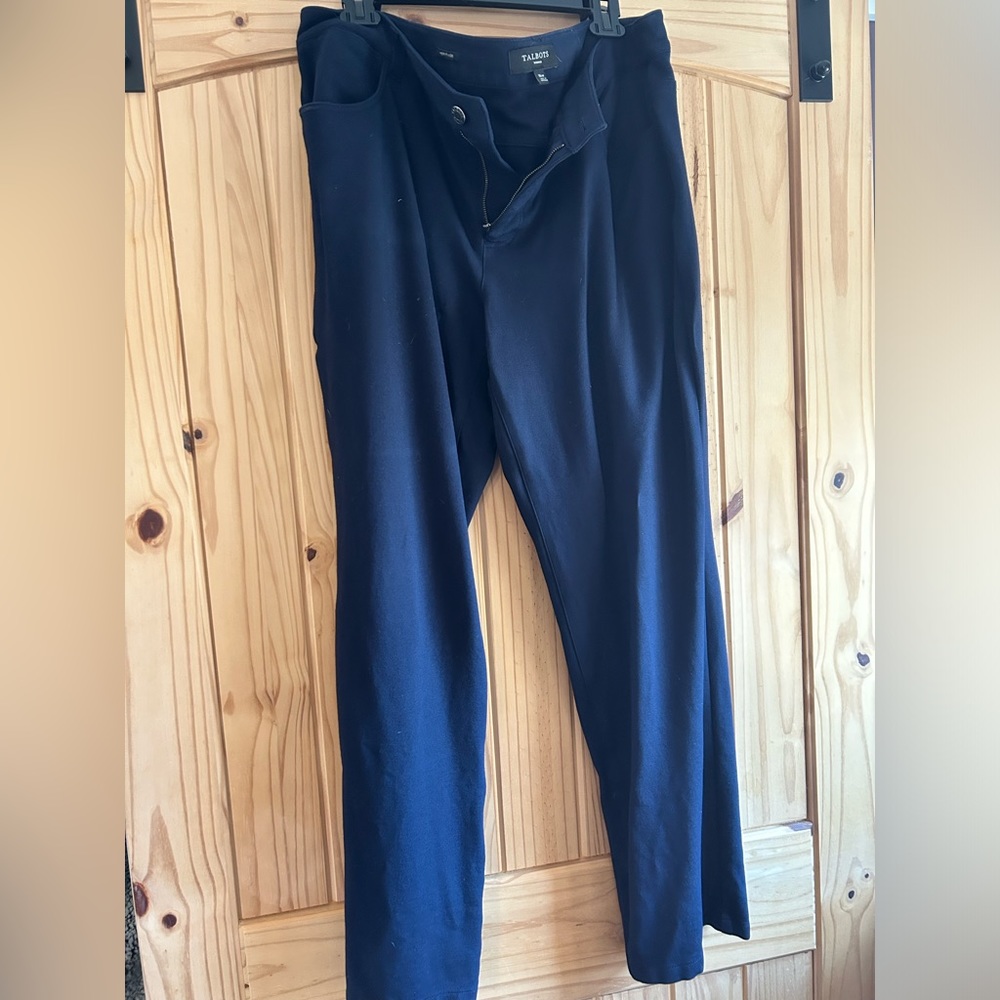 Talbots Dress Slacks Size 16 Navy Blue
